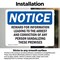 Signmission Reward For Information Leading To The Arrest, 7 in W x Rectangle, Vinyl Decal OS-2PACK-NS-D-57-L-18102 - alternate 6